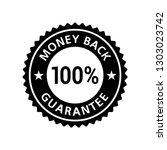 money back guarantee 100 ... | Shutterstock .eps vector #1303023742