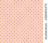 Gold Dots Pattern On Pink...