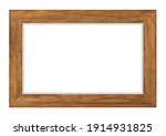 wood frame isolated on white...