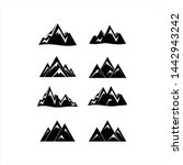 mountain icon collection vector ... | Shutterstock .eps vector #1442943242