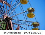 Ferris Wheel In Amusement Park. ...