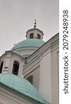 Old Vintage White Church In The ...