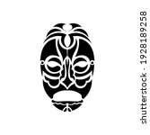 tiki face  mask or totem.... | Shutterstock .eps vector #1928189258