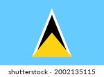 download flag of saint lucia... | Shutterstock .eps vector #2002135115