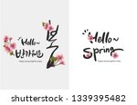 welcome spring event... | Shutterstock .eps vector #1339395482