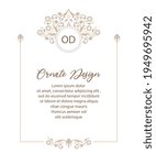 wedding invitation template.... | Shutterstock .eps vector #1949695942