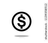 dollar sign icon templates | Shutterstock .eps vector #1139358512