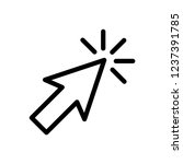 pointer arrow icon vector logo... | Shutterstock .eps vector #1237391785
