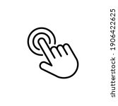 hand click icon vector. pointer ... | Shutterstock .eps vector #1906422625