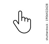 hand icon vector. hand vector... | Shutterstock .eps vector #1906422628