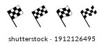 racing flag icon vector. race... | Shutterstock .eps vector #1912126495