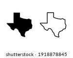 texas icon set. texas sign... | Shutterstock .eps vector #1918878845