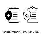 medical insurance icon set.... | Shutterstock .eps vector #1923347402