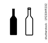 bottle icon set. bottle vector... | Shutterstock .eps vector #1923349232