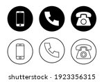 phone icon set. call icon... | Shutterstock .eps vector #1923356315