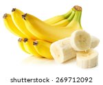 Bananas Isolated On The White...