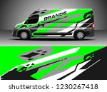 cargo van decal  truck and car... | Shutterstock .eps vector #1230267418