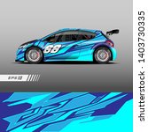 car decal wrap design vector.... | Shutterstock .eps vector #1403730335