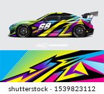 car wrap decal designs.... | Shutterstock .eps vector #1539823112