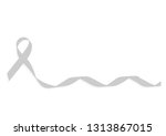 lung cancer ribbon symbol... | Shutterstock .eps vector #1313867015