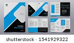 blue business brochure cover... | Shutterstock .eps vector #1541929322