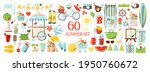 a big vector summer set.... | Shutterstock .eps vector #1950760672