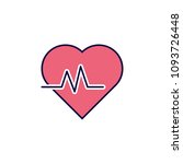 palpitation icon. element of... | Shutterstock . vector #1093726448