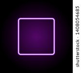 square neon icon. elements of... | Shutterstock . vector #1408054685