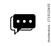 flat vector chat message... | Shutterstock .eps vector #1713123655