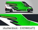 van decal cargo and car wrap... | Shutterstock .eps vector #1335881672