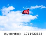 Waving Turkish Flag In A...