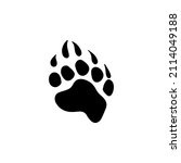 bear paw print. symbol  logo... | Shutterstock .eps vector #2114049188