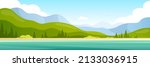 landscape vacation panorama... | Shutterstock .eps vector #2133036915