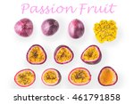 Collage Of Passion Fruit On The ...