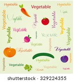 vegetable | Shutterstock .eps vector #329224355
