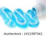 toothpaste coming out of a tube ... | Shutterstock . vector #1411587362