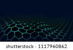 3d landscape futuristic hexagon ... | Shutterstock . vector #1117960862