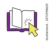 the icon of a book  | Shutterstock .eps vector #2072598635