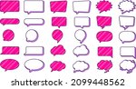bubble chat text message blank... | Shutterstock .eps vector #2099448562