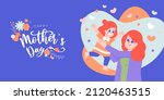 happy mother's day celebration... | Shutterstock .eps vector #2120463515