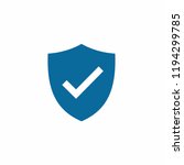shield and check mark icon... | Shutterstock .eps vector #1194299785