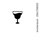 cocktail icon  glass icon vector | Shutterstock .eps vector #2061708302