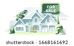 real estate proposal home for... | Shutterstock .eps vector #1668161692