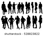 woman and man silhouettes | Shutterstock .eps vector #528823822