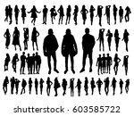 big set of woman and man... | Shutterstock .eps vector #603585722