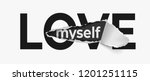 love slogan on ripped paper | Shutterstock .eps vector #1201251115