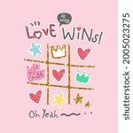 love slogan with colorful heart ... | Shutterstock .eps vector #2005023275