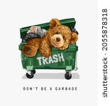 typography slogan with bear... | Shutterstock .eps vector #2055878318