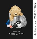 keep on smiling slogan with... | Shutterstock .eps vector #2143270395