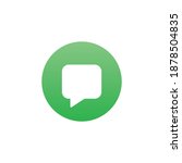 bubble green chat box  social... | Shutterstock .eps vector #1878504835